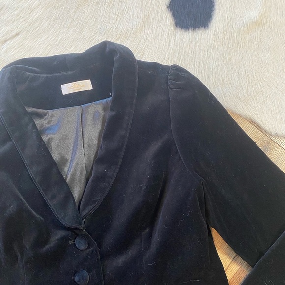 Erin Fetherston for Target Black Velvet Jacket/Blazer - Picture 7 of 9